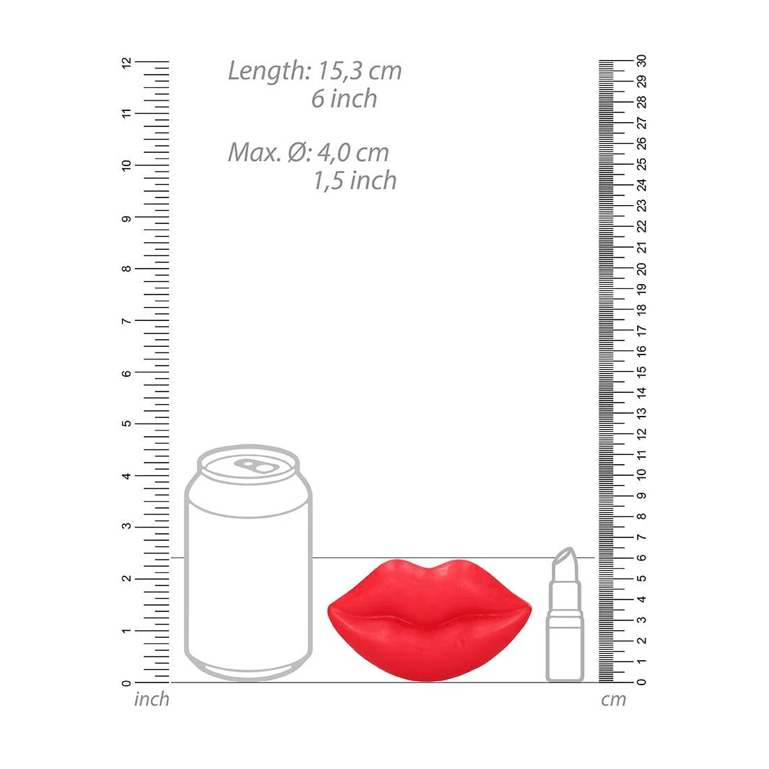 Bright Red Lip-Shaped Kiss Bar Soap - Image 4
