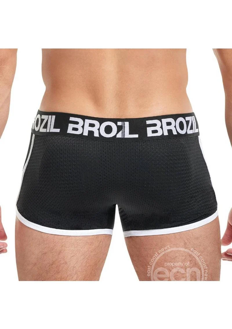 Brozil Ultra Glute and Bulge Enhancing Mesh Trunk Black - Image 3