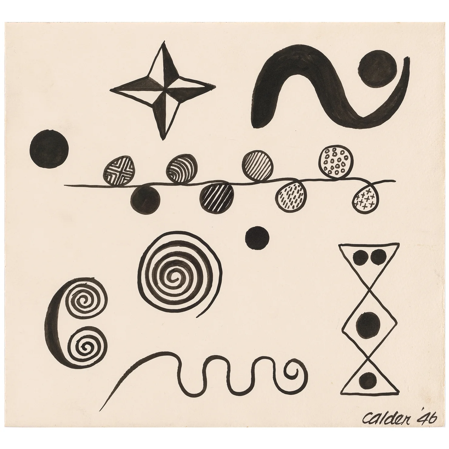 Calder Untitled (1946) Silk Scarf - Image 7