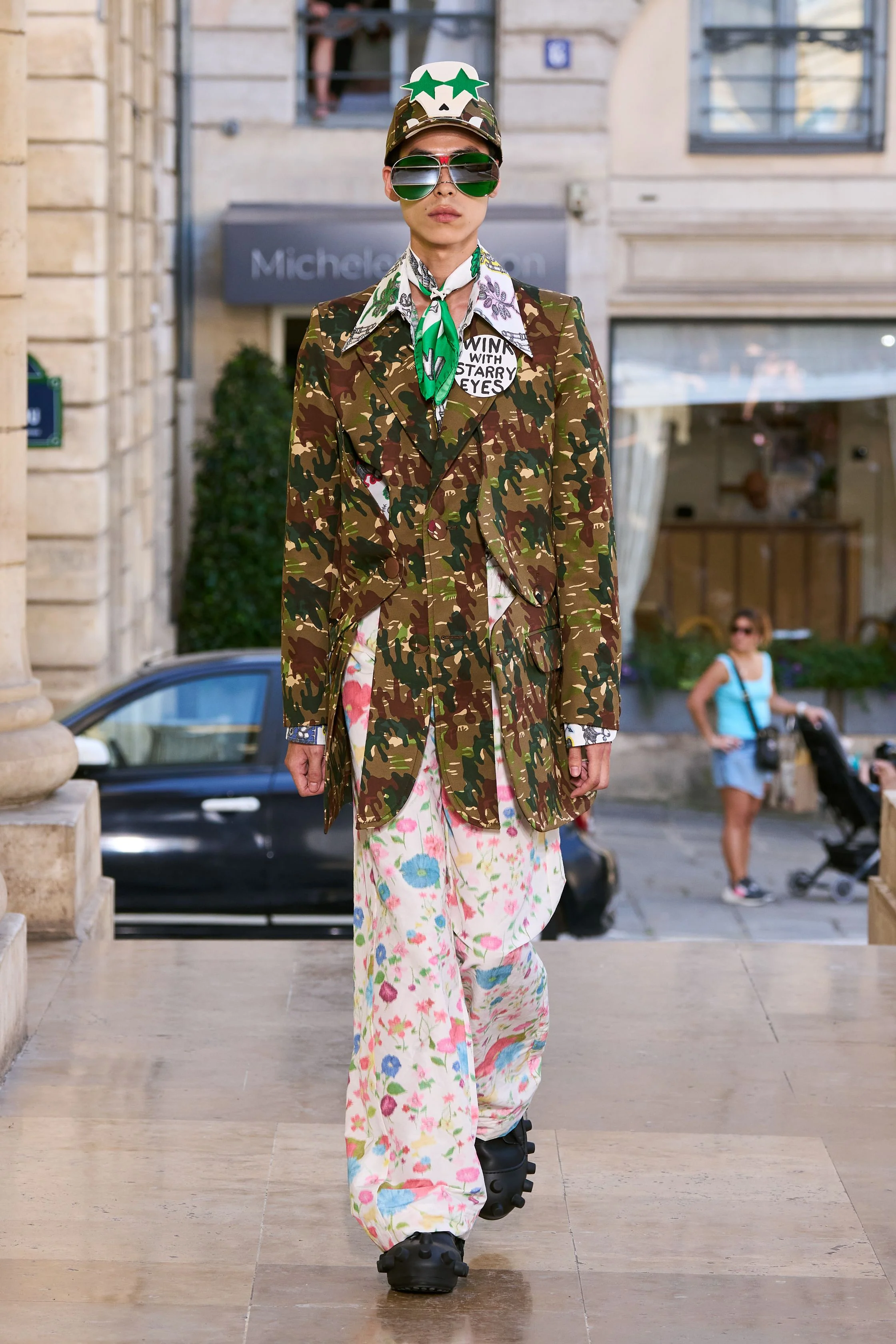 Camo Cap by Walter van Beirendonck - Military Green - Image 4