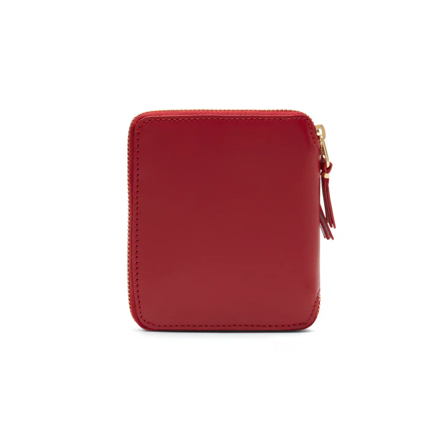 Comme des Garçons Outside Pocket Full Zip Around Wallet (Red SA2100) - Image 5