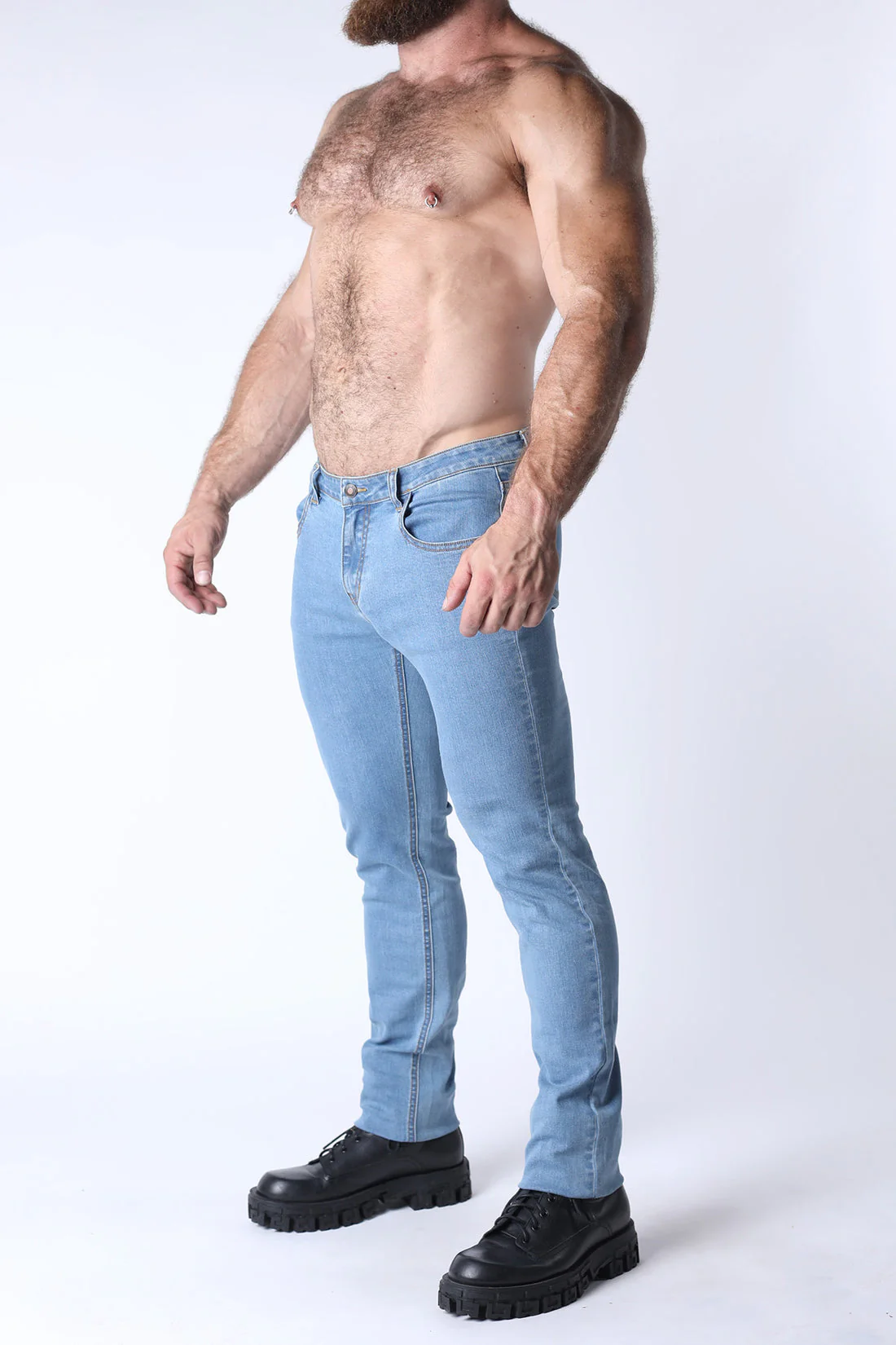 CELLBLOCK 13 Peek-A-Boo Denim Pant - Light Blue - Image 3