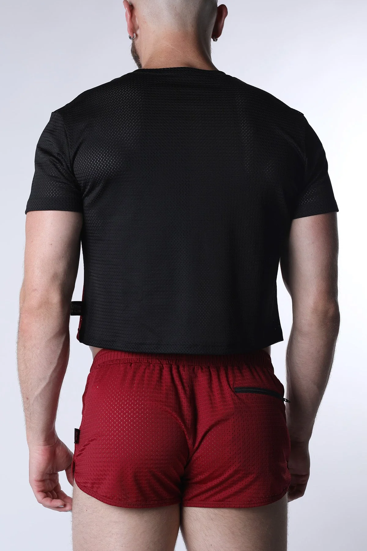 CELLBLOCK 13 Starter Mesh Crop Tee - Red - Image 3