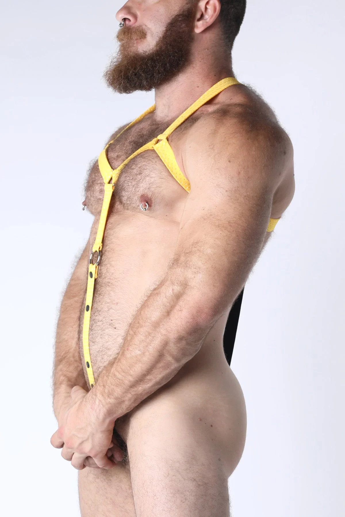 CELLBLOCK 13 Starter Mesh Elastic Body Harness - Yellow - Image 3