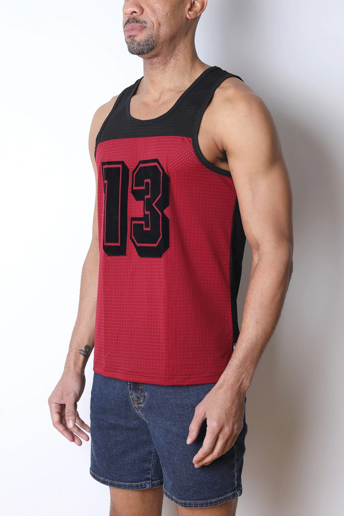 CELLBLOCK 13 Starter Mesh Tank Top - Red - Image 2
