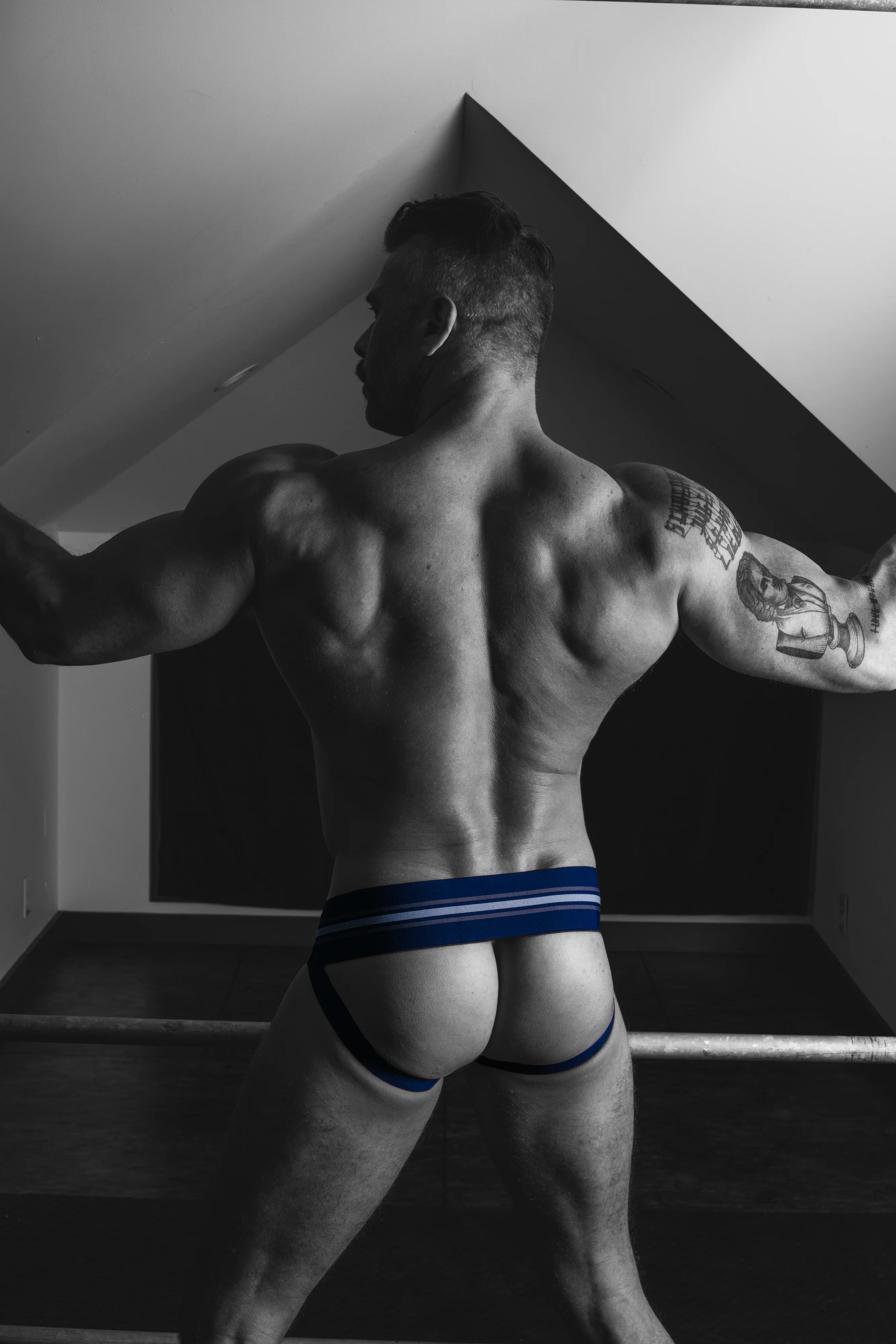 CELLBLOCK 13 TIGHT END JOCKSTRAP - NAVY - Image 2