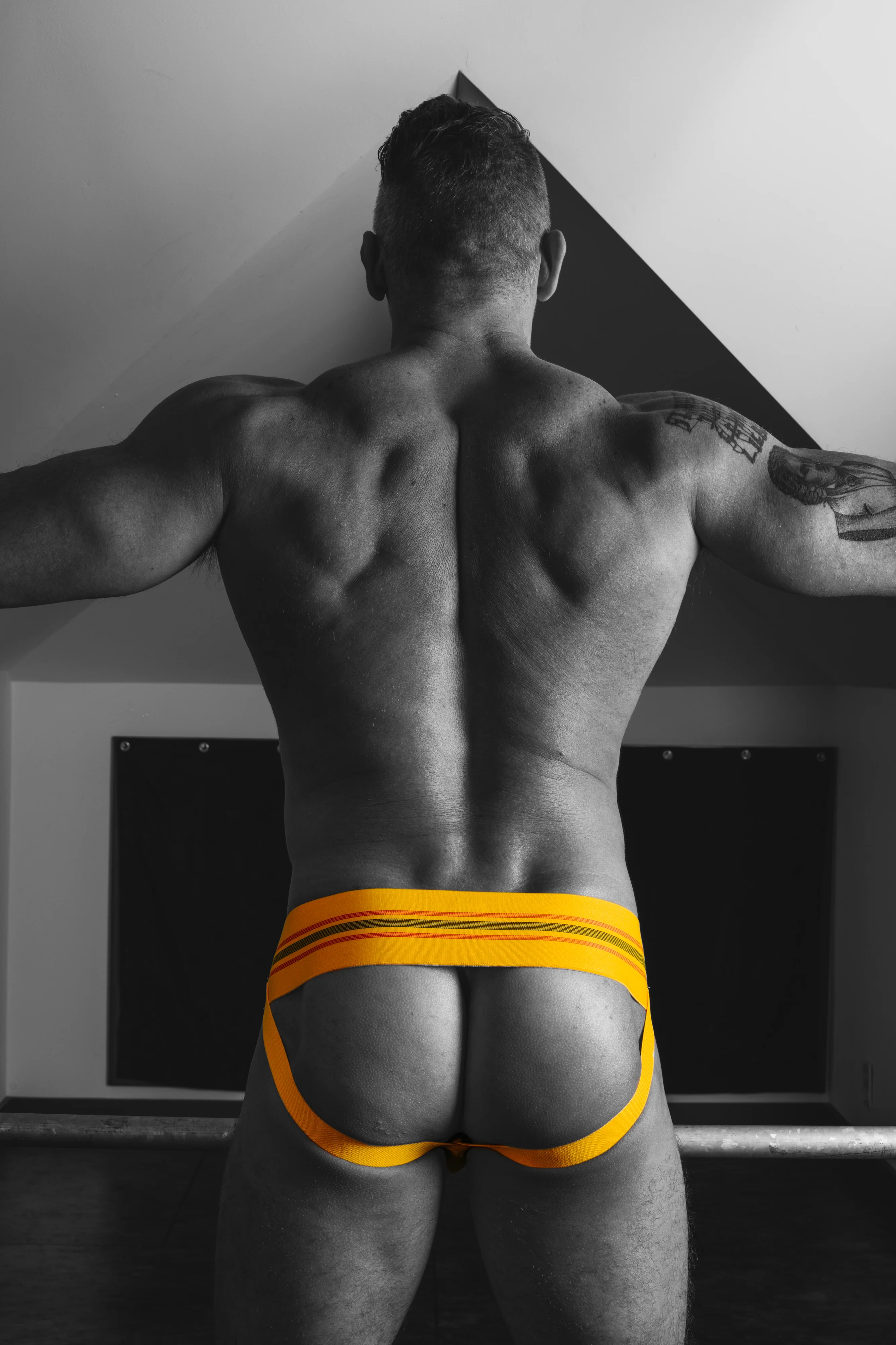 CELLBLOCK 13 TIGHT END JOCKSTRAP - YELLOW - Image 4