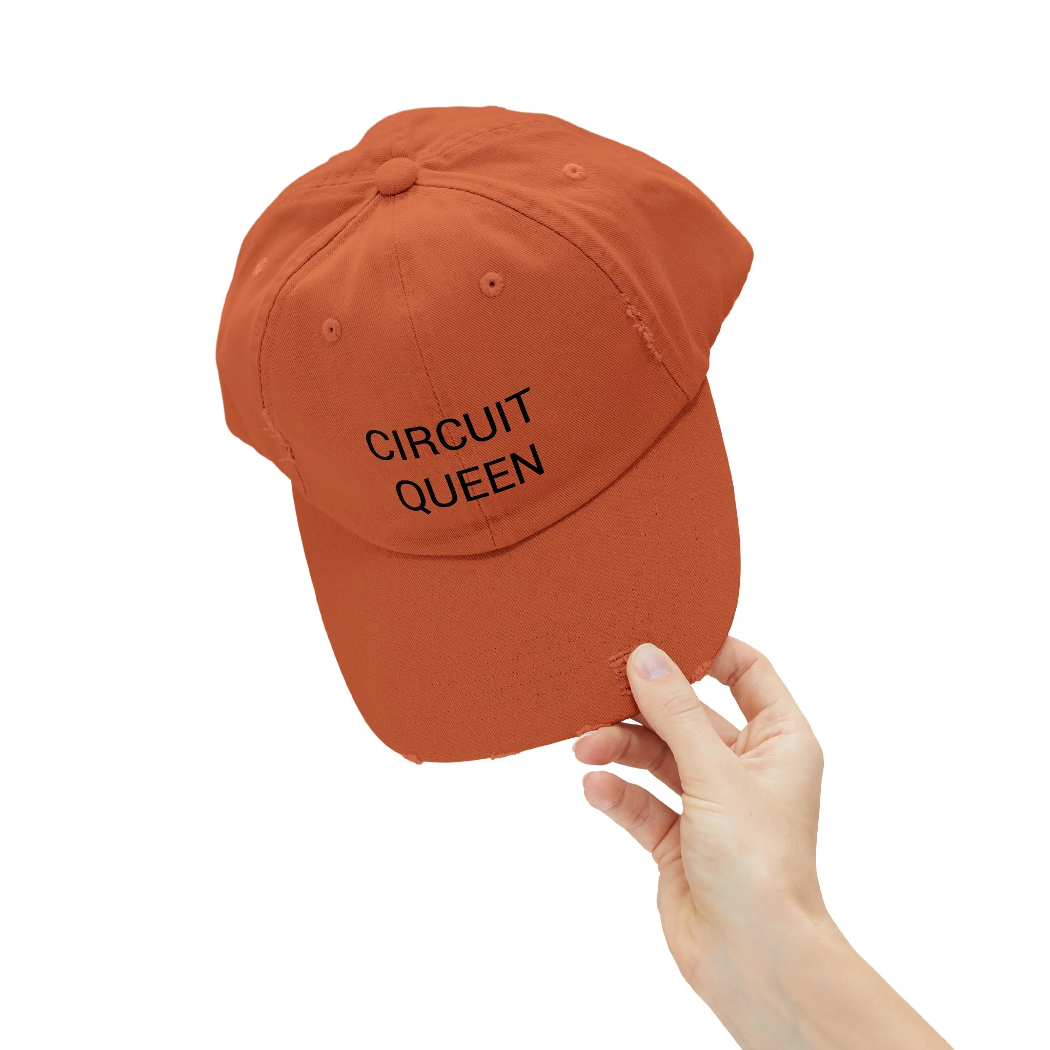 CIRCUIT QUEEN Distressed Cap in 6 colors - Image 17