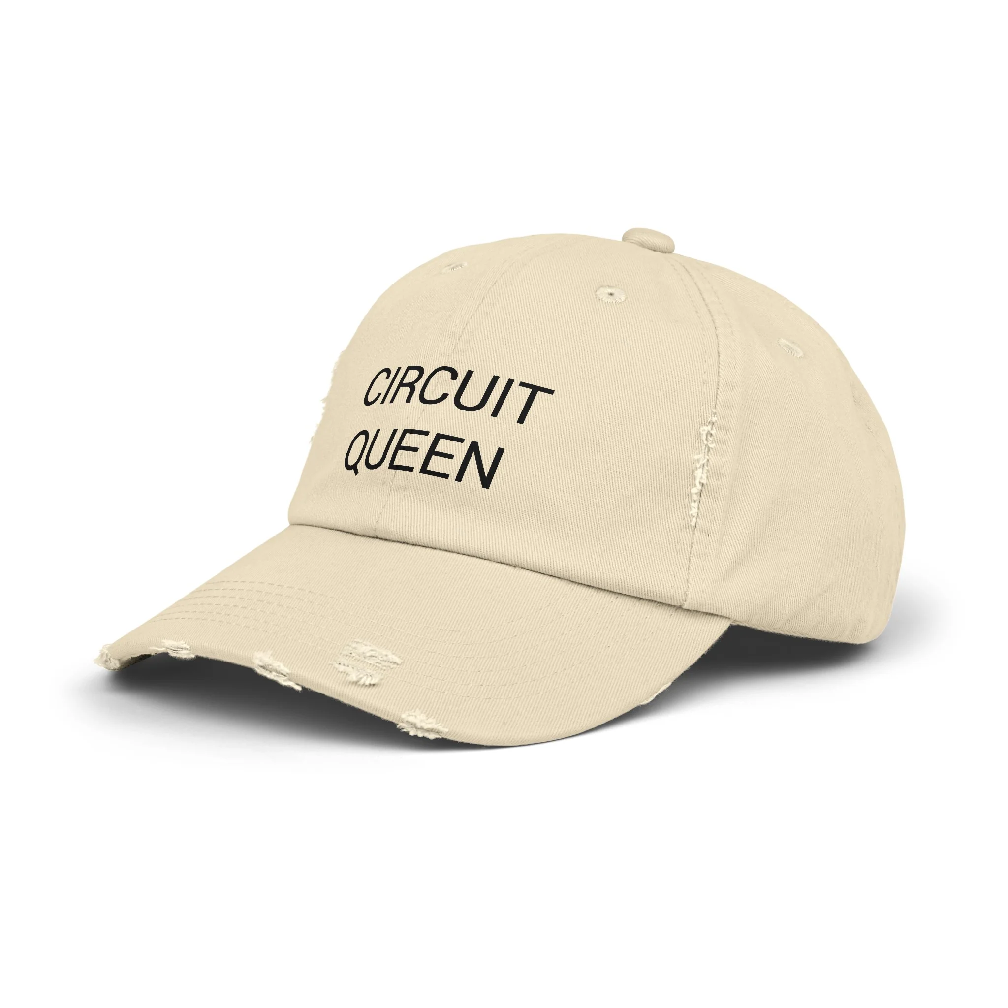 CIRCUIT QUEEN Distressed Cap in 6 colors - Image 33