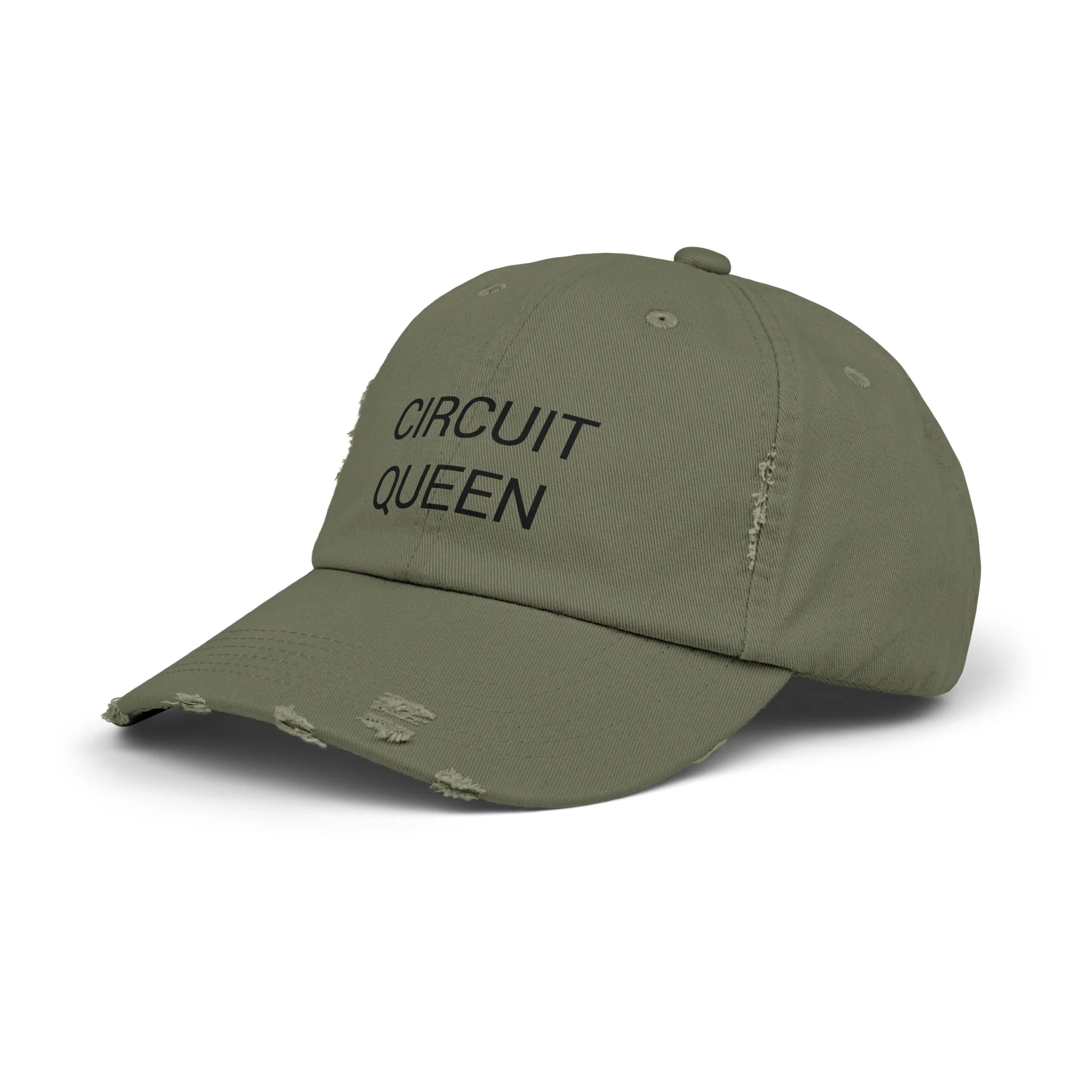CIRCUIT QUEEN Distressed Cap in 6 colors - Image 8