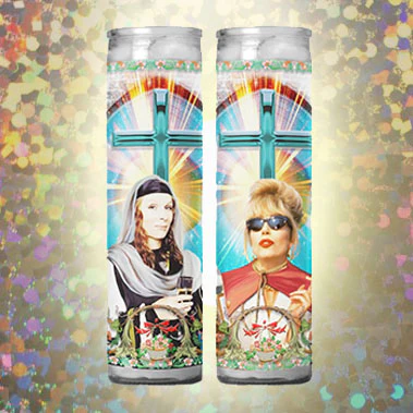 Club Edina and Patsy Celebrity Prayer Candle - Image 2