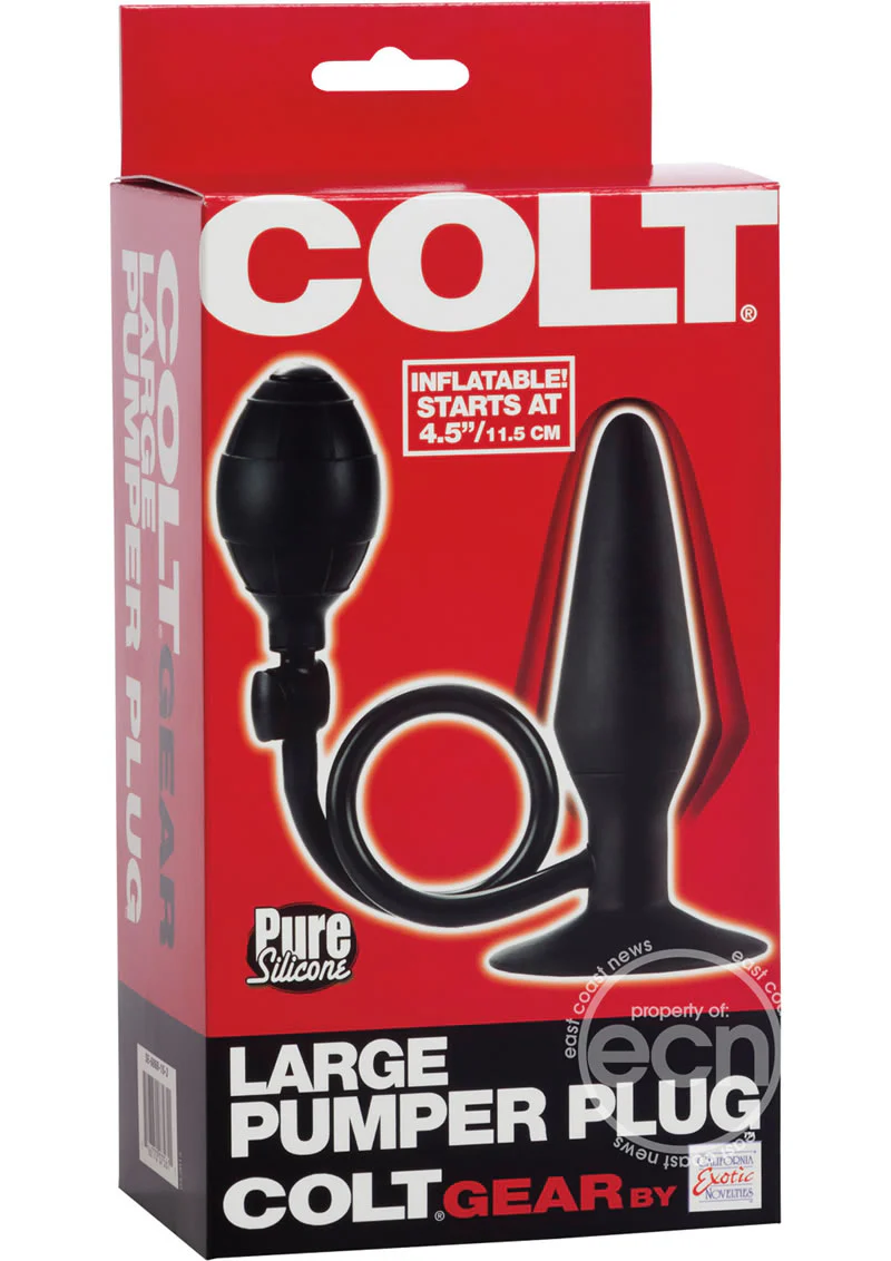 COLT Silicone Large Pumper Plug Butt Plug - Black - Image 3