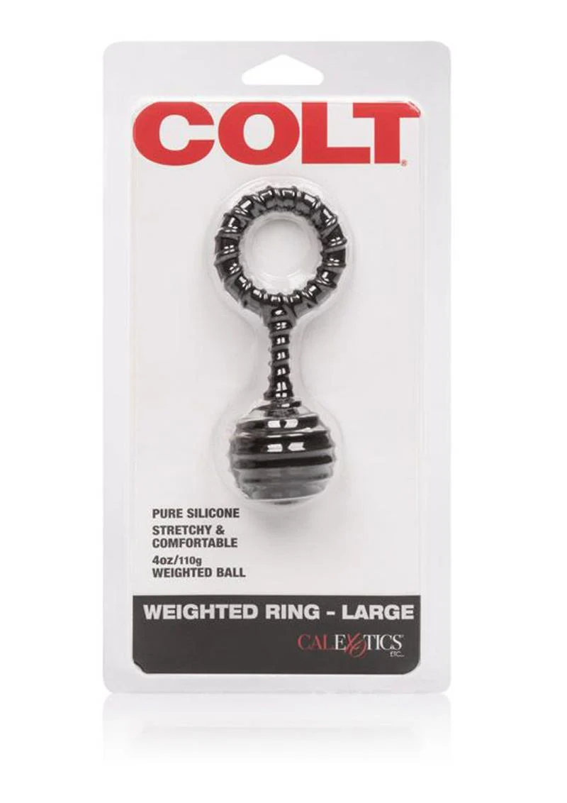 Colt Weighted Ring Large Silicone Black - Image 4