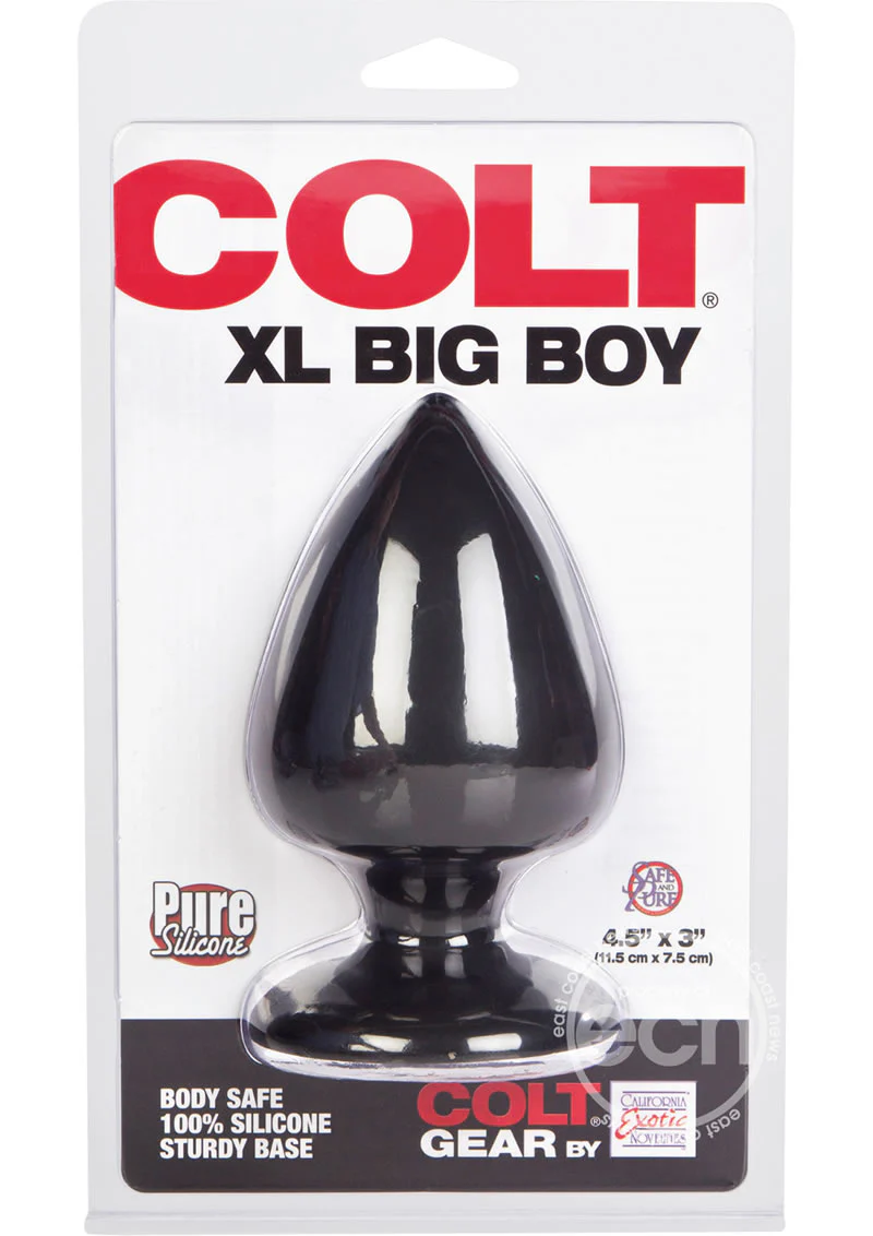 Colt XL Big Boy Silicone Anal Plug Black 4.5 Inch - Image 2