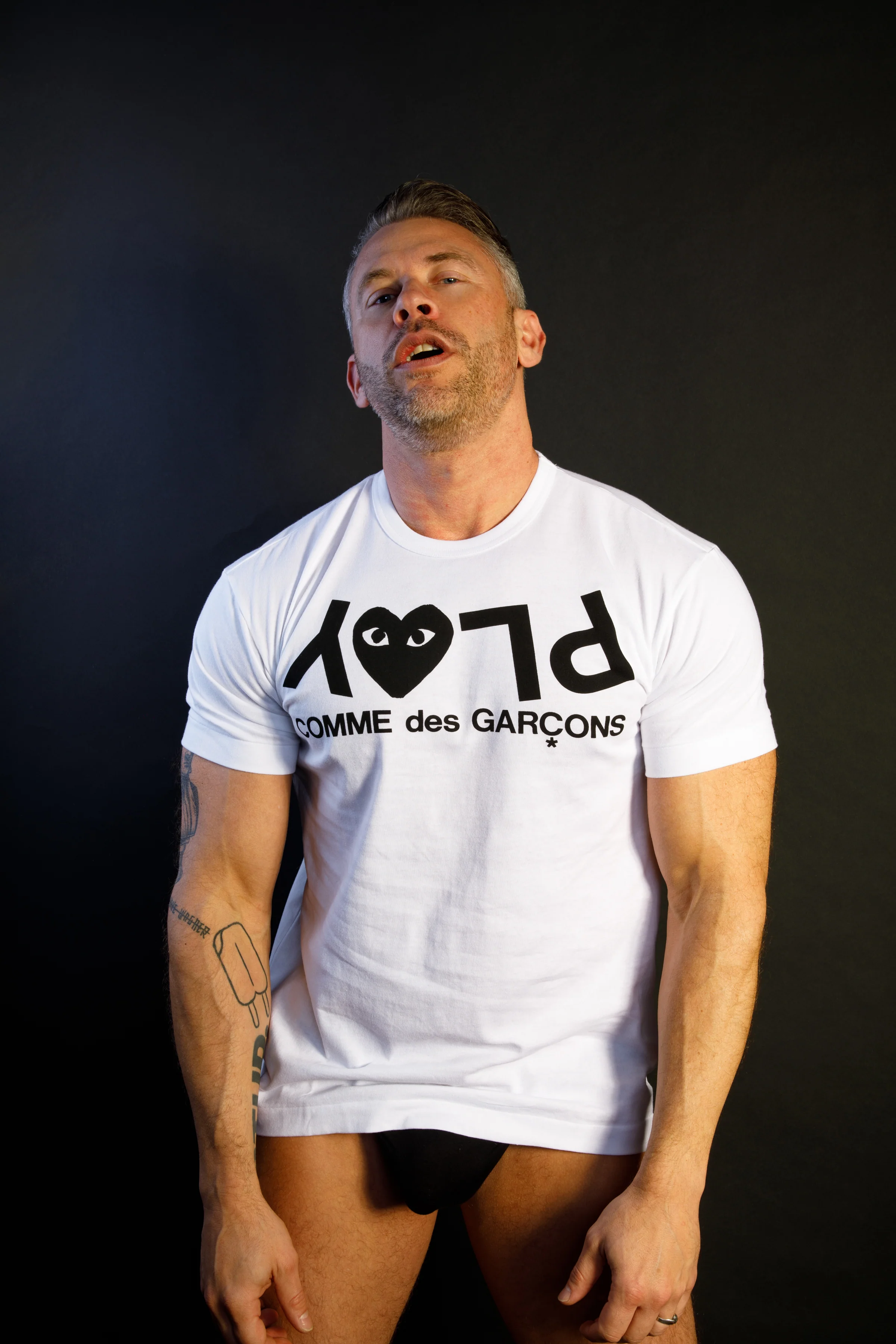 COMME des GARÇONS PLAY WHITE PLAY TEE - Image 3