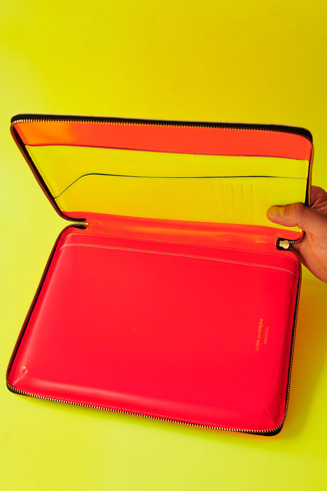 Comme des Garçons Super Fluo Light Orange iPad case - Image 3