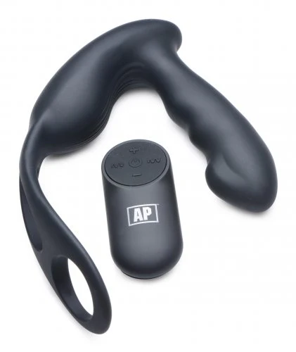 7X P-STRAP Milker Vibrating Prostate Stim w/ Cock & Ball Harness