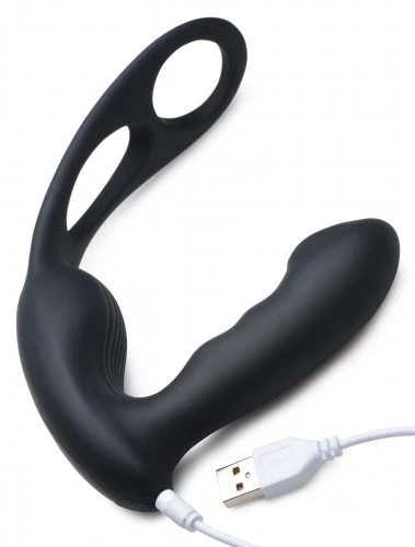 7X P-STRAP Milker Vibrating Prostate Stim w/ Cock & Ball Harness - Image 6