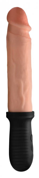 8X Auto Pounder Vibrating and Thrusting Dildo with Handle by Master Series - FLESH - Image 5