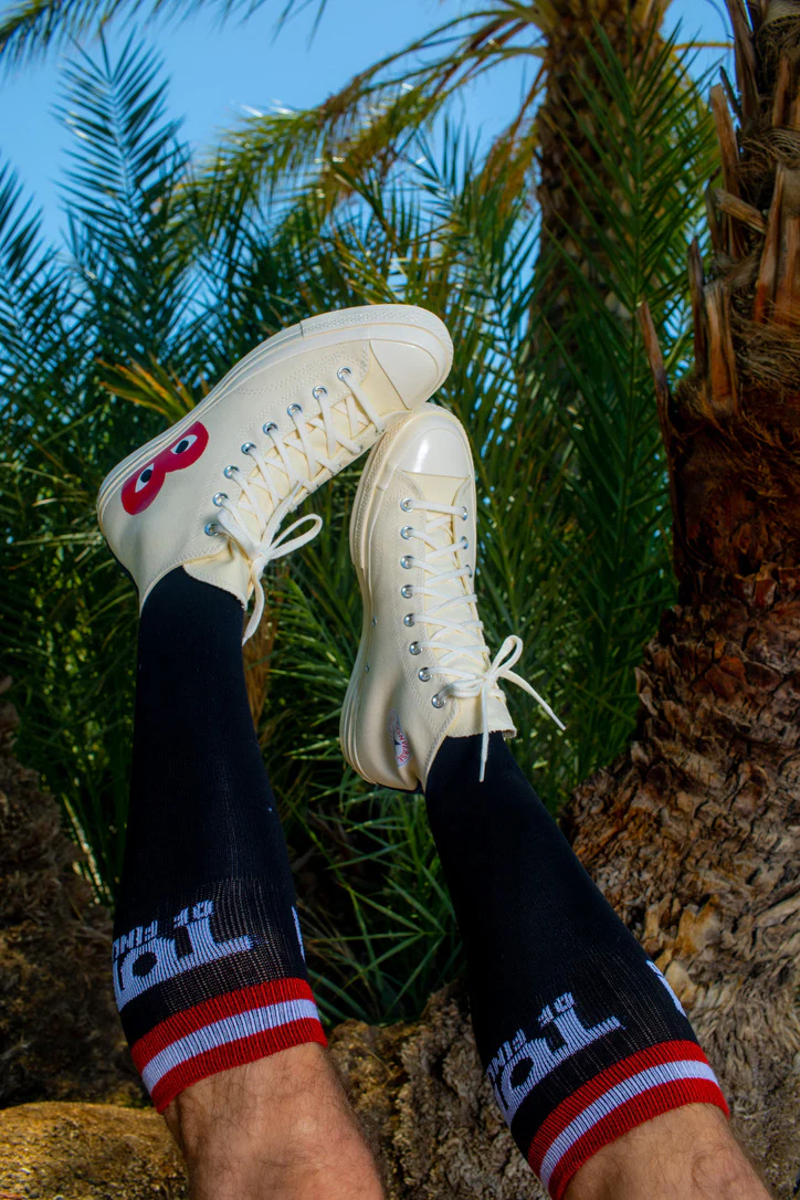 Comme Des Garçons Play Converse Single Heart Chuck Taylor All Star '70 High Top (beige) - Image 19