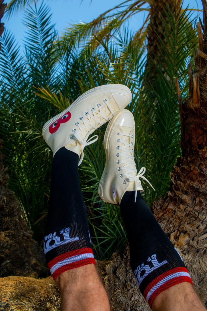 Comme Des Garçons Play Converse Single Heart Chuck Taylor All Star '70 High Top (beige) - Image 20