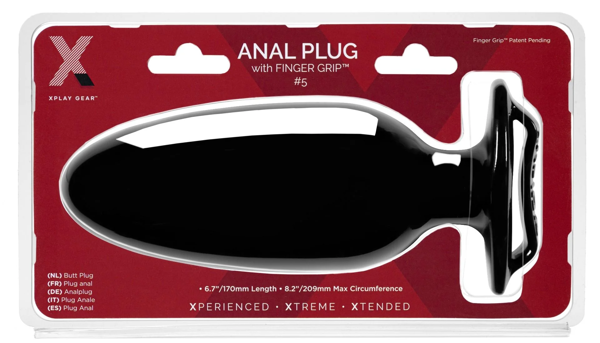 XPLAY Finger Grip Plug #5L - Large - Image 4