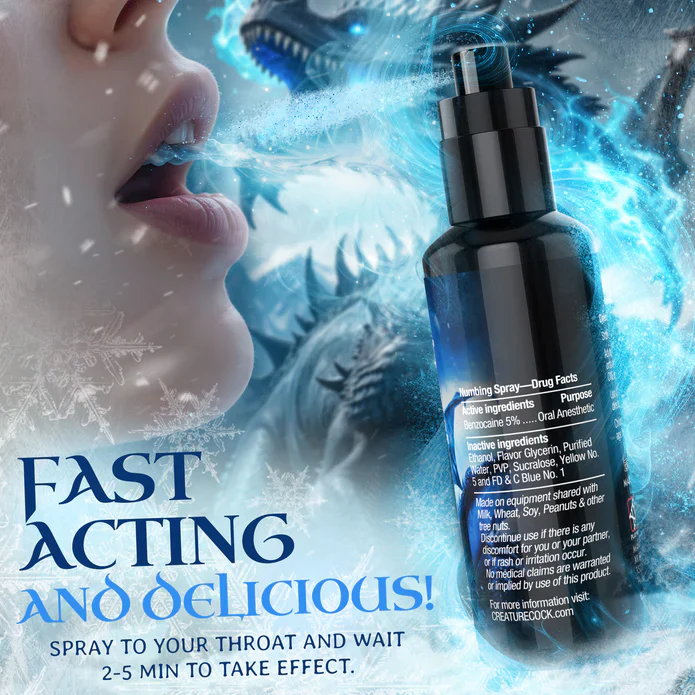 Creature Cock Deep Throat Spearmint Numbing Spray 2oz - Image 5
