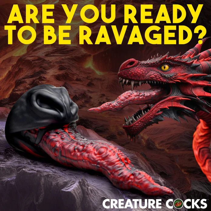 Creature Cock Dragon Tongue Silicone Dildo - Image 2
