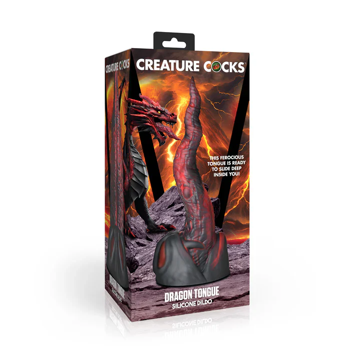 Creature Cock Dragon Tongue Silicone Dildo - Image 6