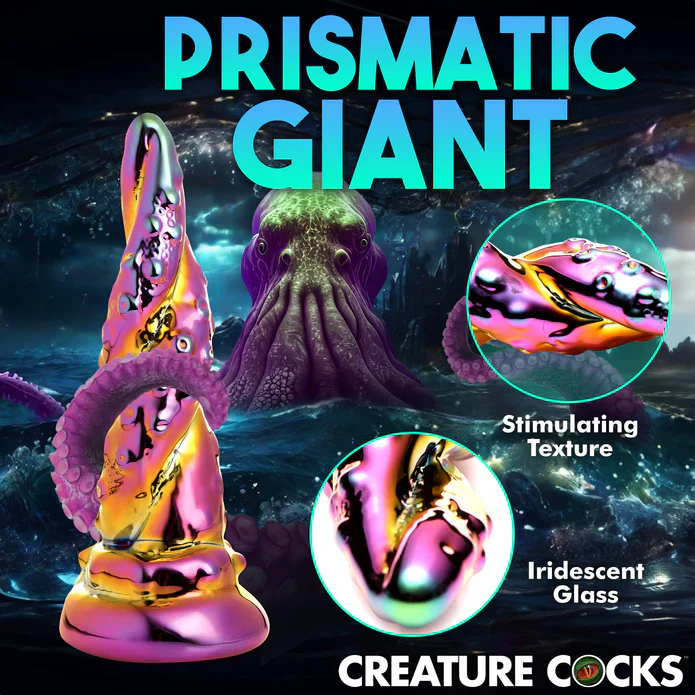 Creature Cock Enchantress Rainbow Glass Dildo - Image 6