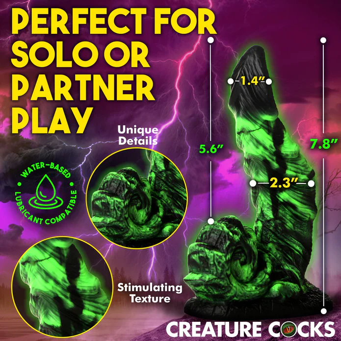 Creature Cock Glowzilla Glow-In-The-Dark Silicone Dildo - Image 4