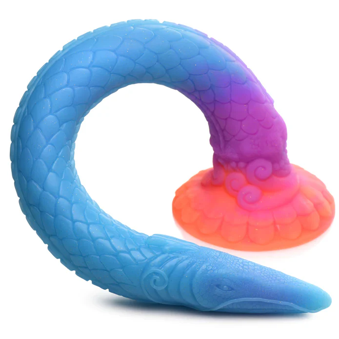 Creature Cocks Makara Glow-In-The-Dark Silicone Snake Dildo - Image 4