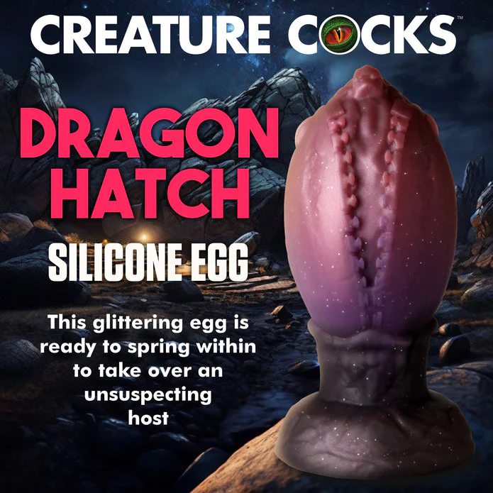 Creature Cocks Dragon Hatch Silicone Egg - L - Image 2