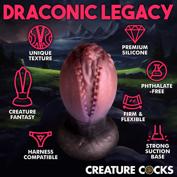 Creature Cocks Dragon Hatch Silicone Egg - L - Image 5