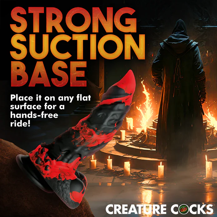 Creature Cocks Fire Demon Monster Silicone Dildo - Image 10