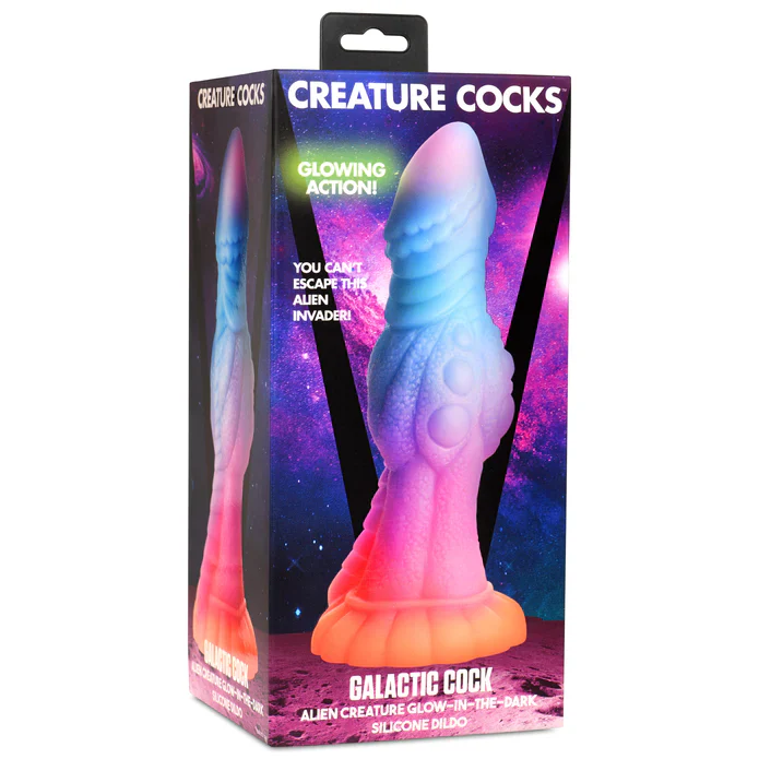 Creature Cocks Galactic Cock Alien Creature Glow-In-The-Dark Silicone Dildo - Image 3