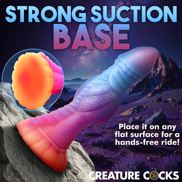 Creature Cocks Galactic Cock Alien Creature Glow-In-The-Dark Silicone Dildo - Image 8
