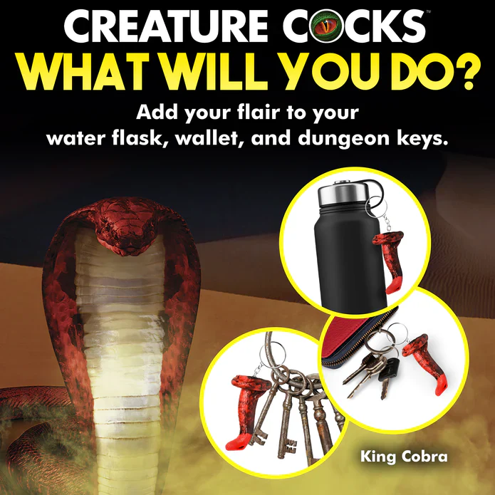 Creature Cocks King Cobra Keychain - Image 8