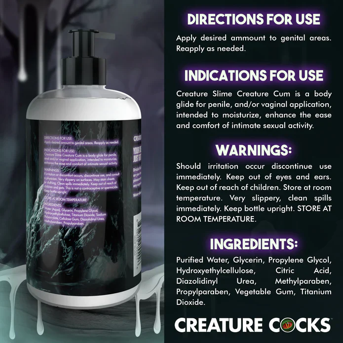 Creature Slime Creature Cum Unscented Jizz Lubricant 16oz - Image 3