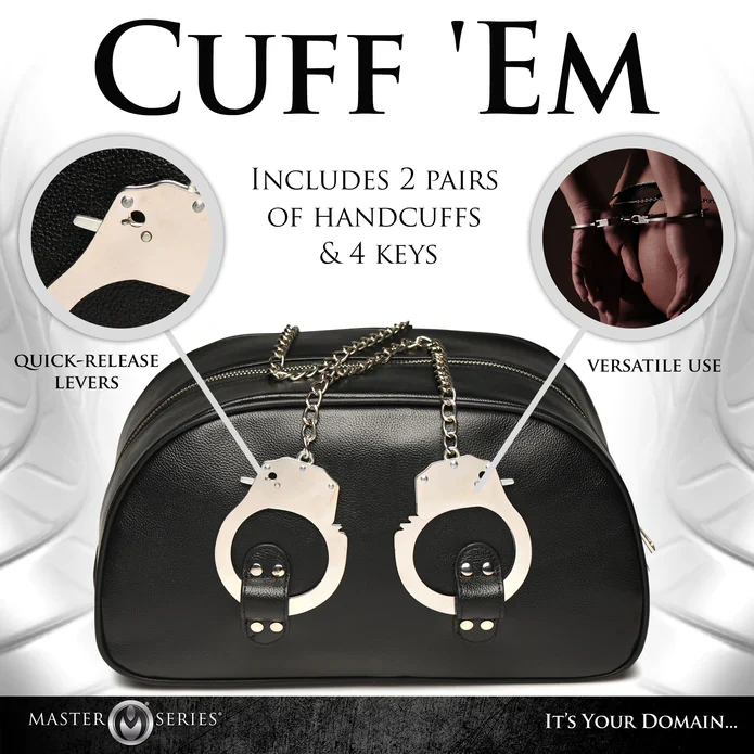 CUFFED AND LOADED TRAVEL BAG WITH HANDCUFFS - Image 4