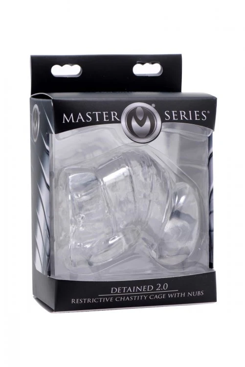 Detained 2.0 Restrictive Chastity Cage with Nubs - Image 4