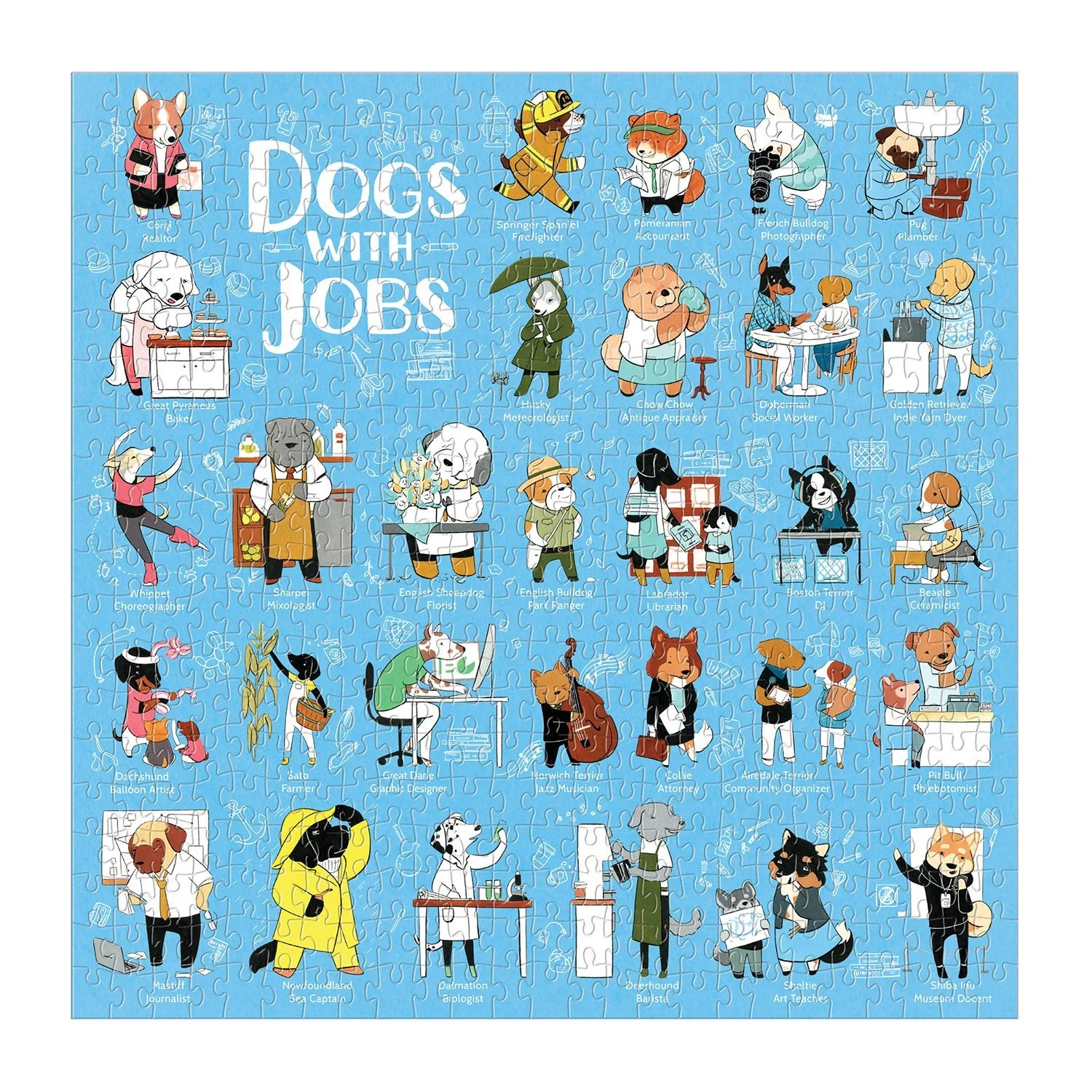 Dogs With Jobs 500 Piece Jigsaw Puzzle - Image 5