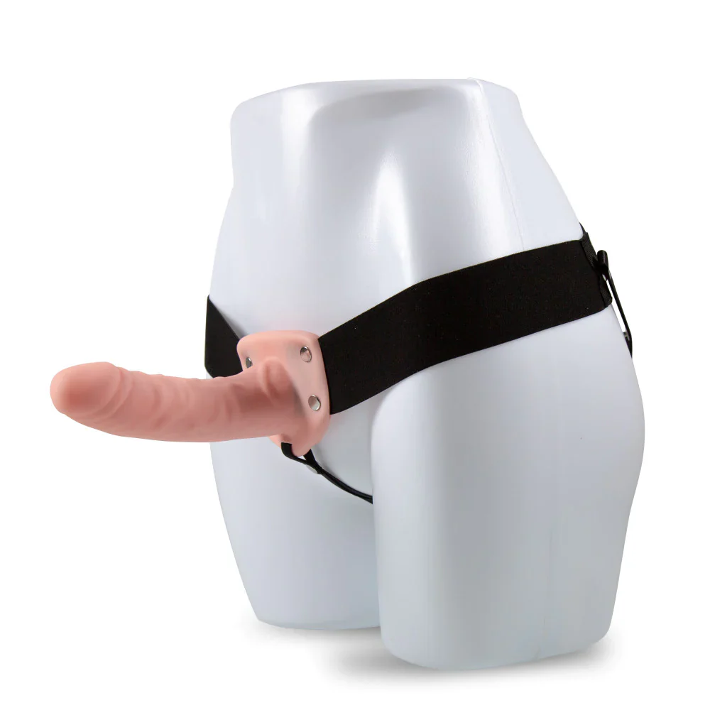 Dr. Skin 6-Inch Long Hollow Strap On Vanilla - Image 6