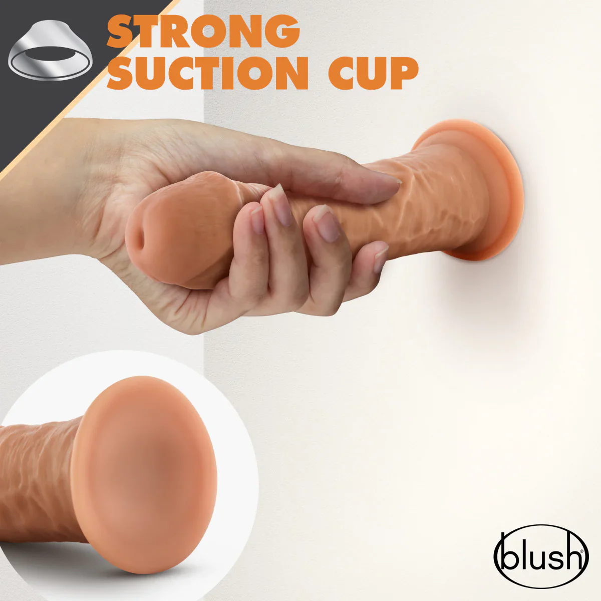 Dr. Skin Glide Realistic Mocha 8-Inch Long Dildo - Image 5