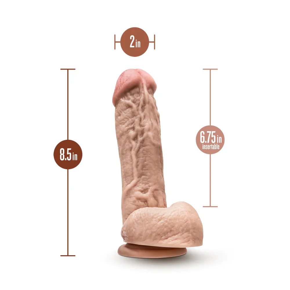 Dr. Skin Mr. D 8.5 Inch Long Dildo - Vanilla - Image 2