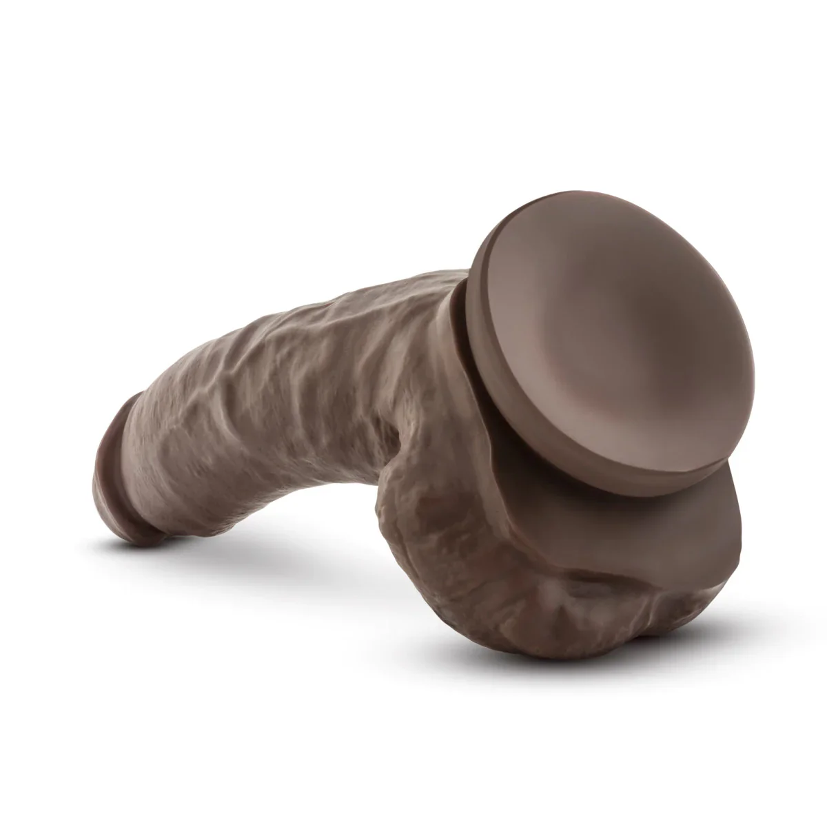 Dr. Skin Mr. Mayor Realistic Curved Chocolate 9-Inch Long Dildo - Image 5