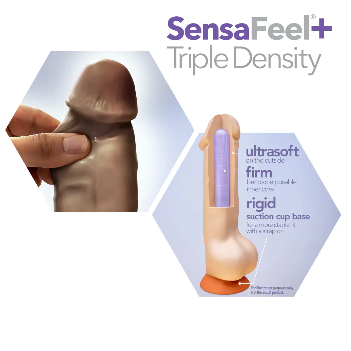 Dr. Skin Plus Realistic Chocolate 8-Inch Dildo - Image 4