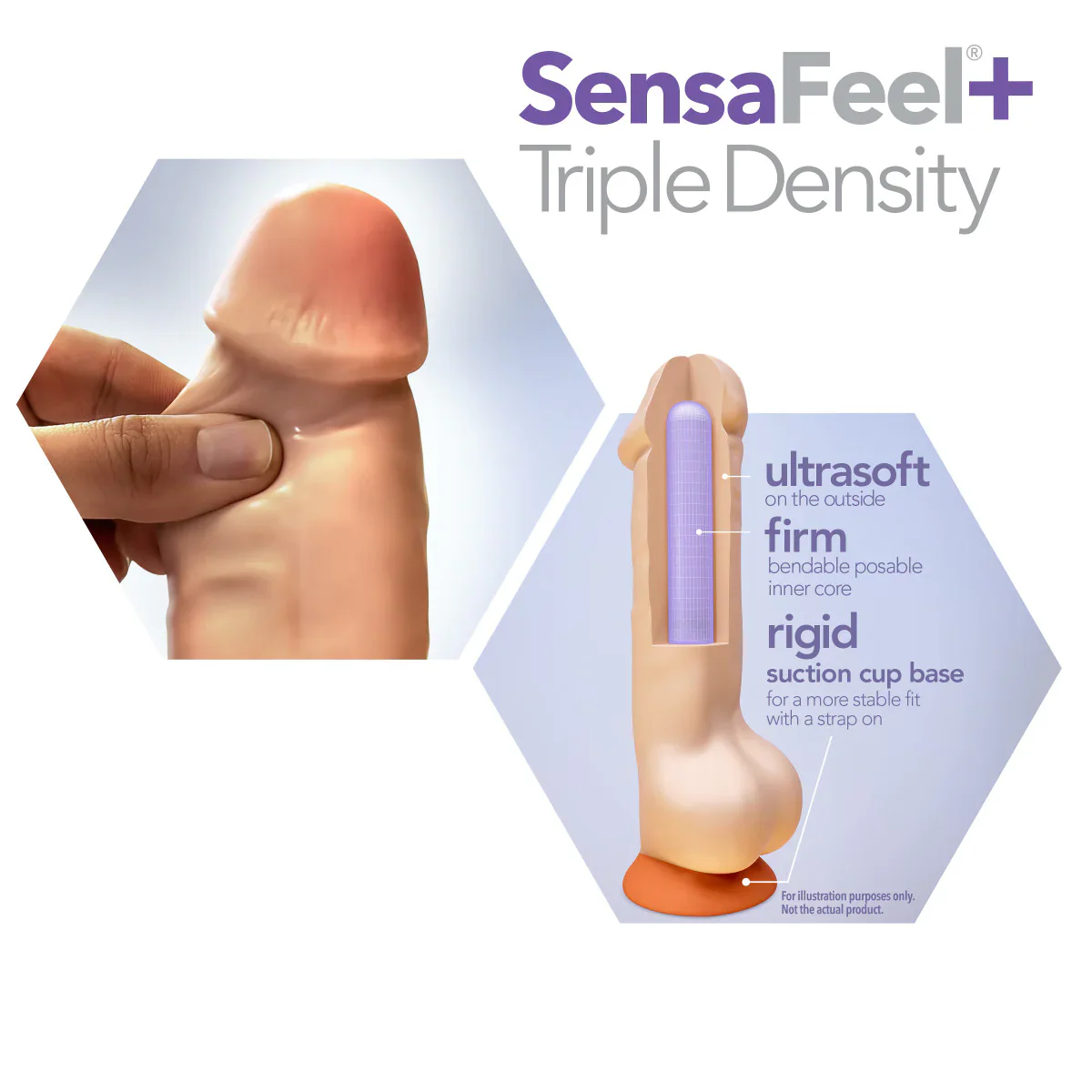 Dr. Skin Plus Realistic Vanilla 9-Inch Long Dildo - Image 4