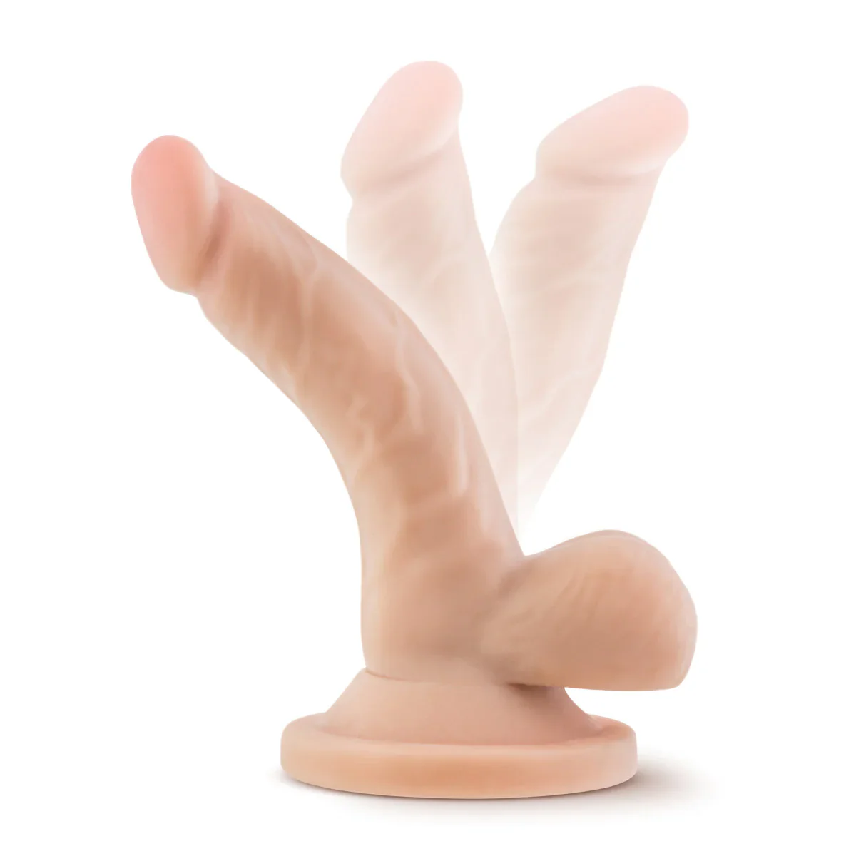 Dr. Skin Realistic Curved Beige 4.75-Inch Long Dildo - Image 7