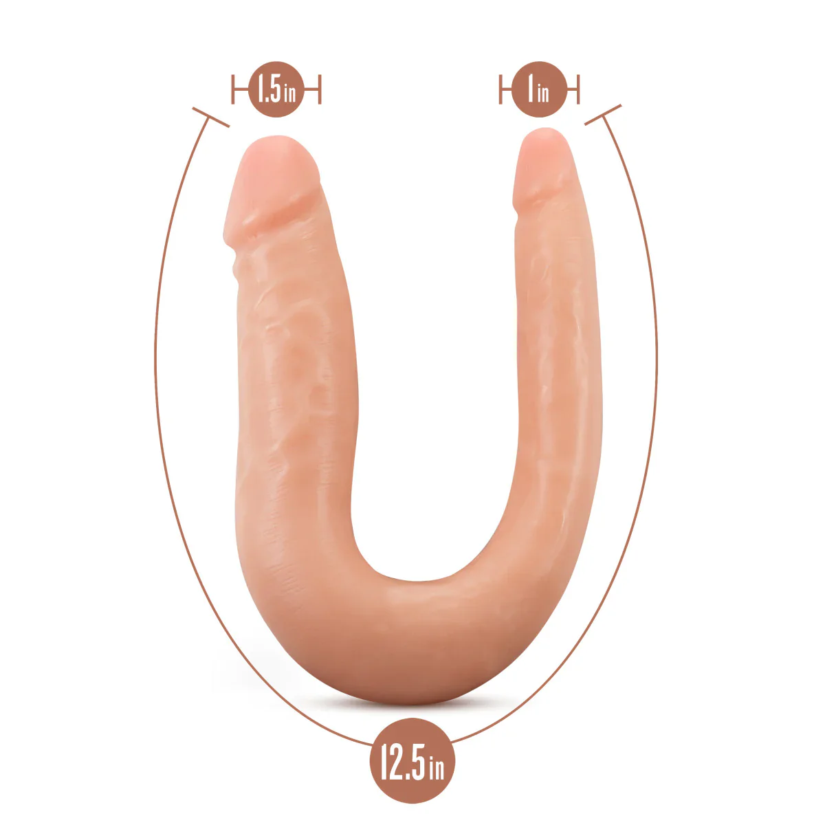 Dr. Skin Silicone Dr. Double Vanilla 12.5-Inch Long Double Dildo - Image 2